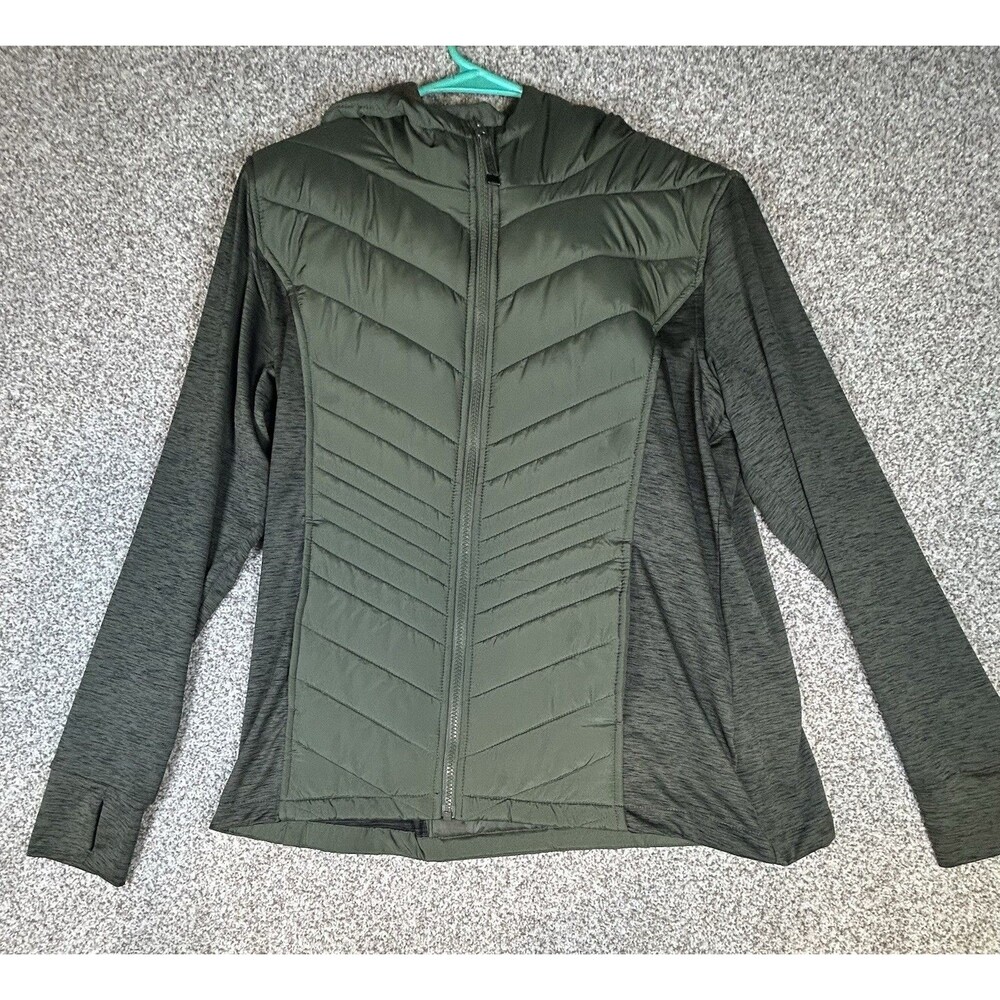 Maurices InMotion Women's Lightweight Quilted Puffer Jacket Army Green- Size XL